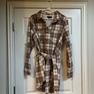 Plaid lulus flannel short dress